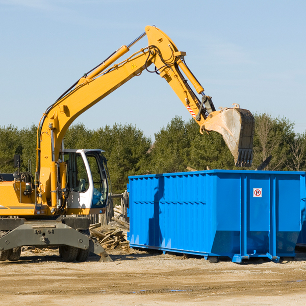 are there any restrictions on where a residential dumpster can be placed in Screven County Georgia